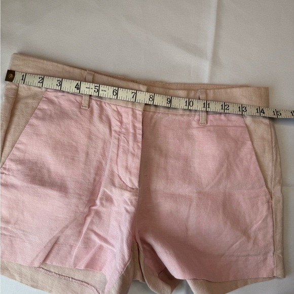 GAP High Waist Pink and Tan Shorts with Adjustable Fit - Picture 3 of 5